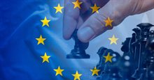 EU flag symbolising a chess move