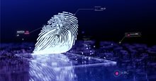 Lock Icon Cyber Security of Digital Data Network Protection